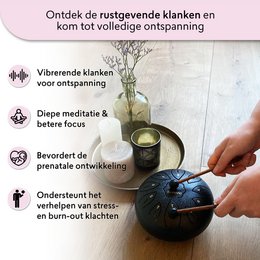 BrellaVio Håndpan med Lesson Book - Sort - 16cm