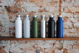 Drinking bottle Urban stainless steel steel Black 750 ml
