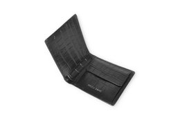 OTAVIO Black Croc Wallet