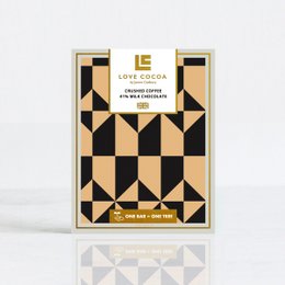Barretta di cioccolato al latte 41% caffè macinato