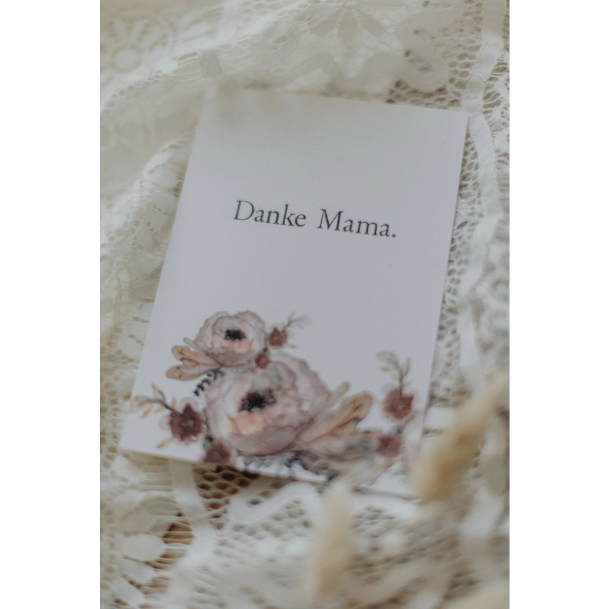 Stamped Postcard "Danke Mama"