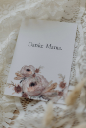 Stamped Postcard "Danke Mama"