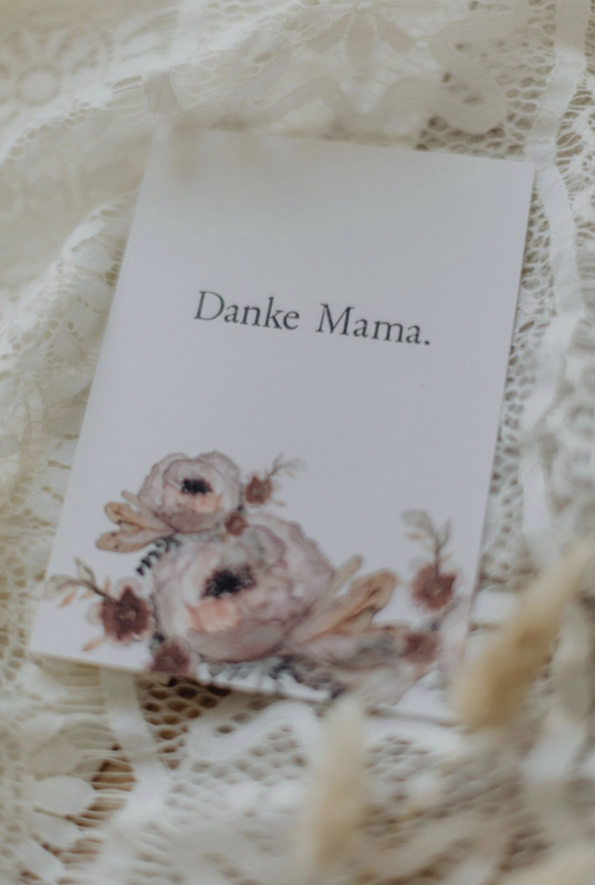 Stamped Postcard "Danke Mama"