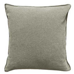 Cushion cover in khaki color, available in sizes L and M.