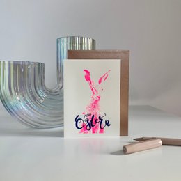 Frohe Ostern Foto pink