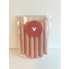 Set mit 6 Minikerzen rosa