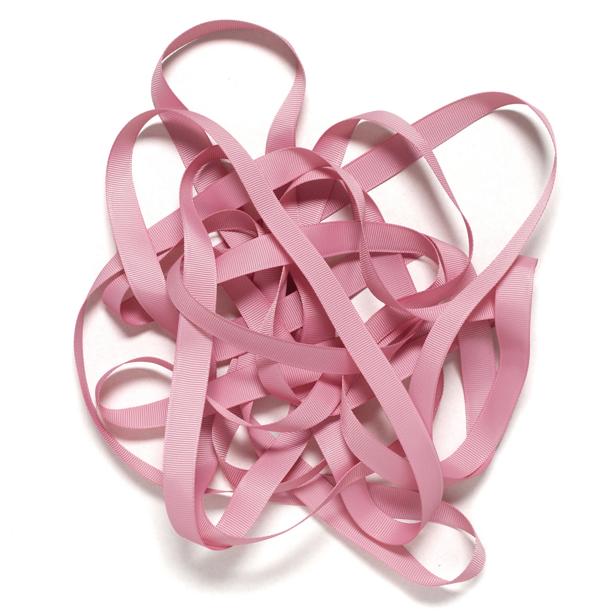 Gift ribbon old pink, light pink ribbon easy to tie, 16mm x 5m pink grosgrain ribbon for wrapping gifts