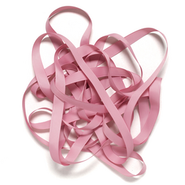 Gavebånd gammelt pink, lys pink bånd let at binde, 16 mm x 5 m pink grosgrain bånd til indpakning af gaver