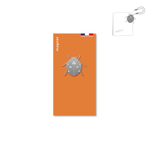 Ladybug metal magnet