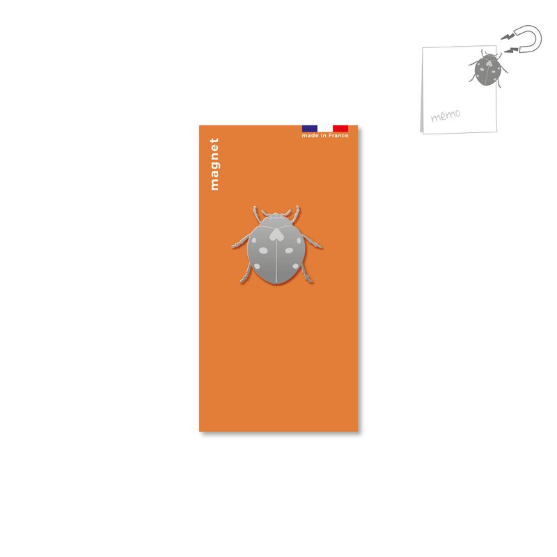 Magnet en métal coccinelle