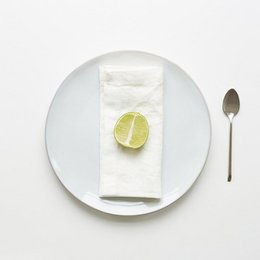 Optical White Linen Napkins Set of 2