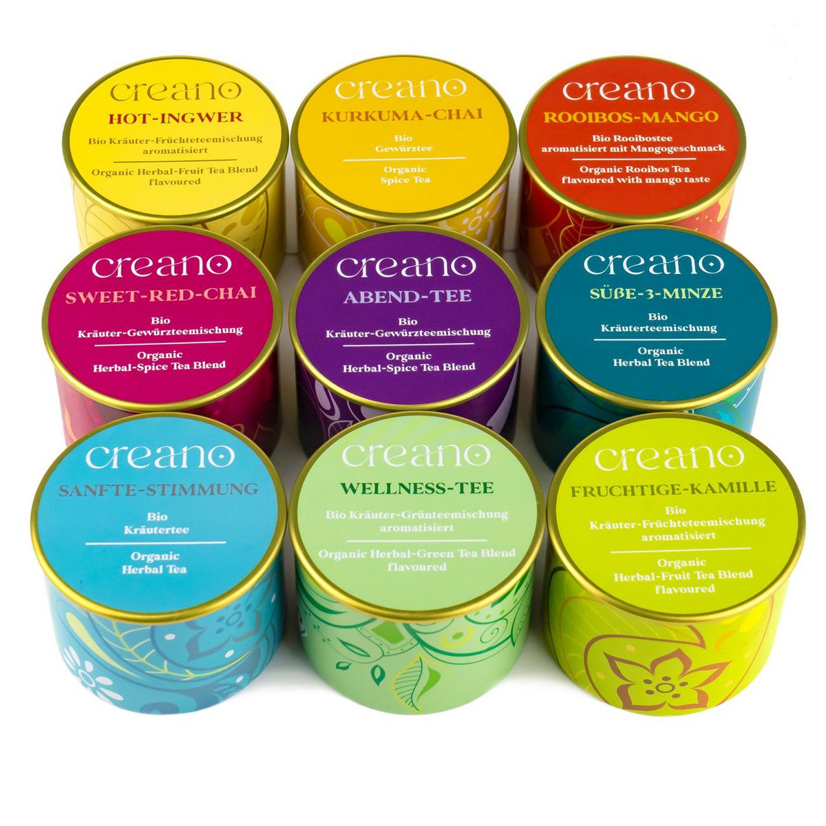 Creano Bio Kräutertee-Mix 3er Dose Grobschnitt