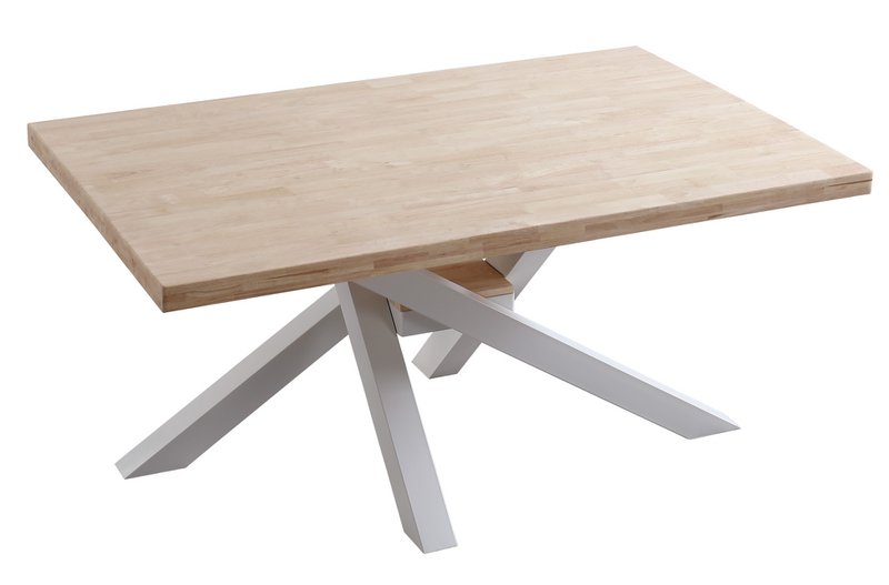 TAVOLO DA PRANZO FISSO XENA 160 ROVERE NORDICO / BIANCO. OK1064 (8472)