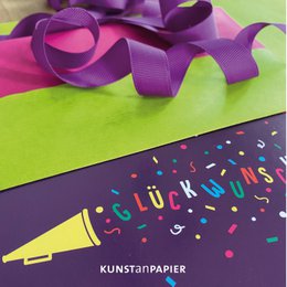 Postkarte Konfetti Edda