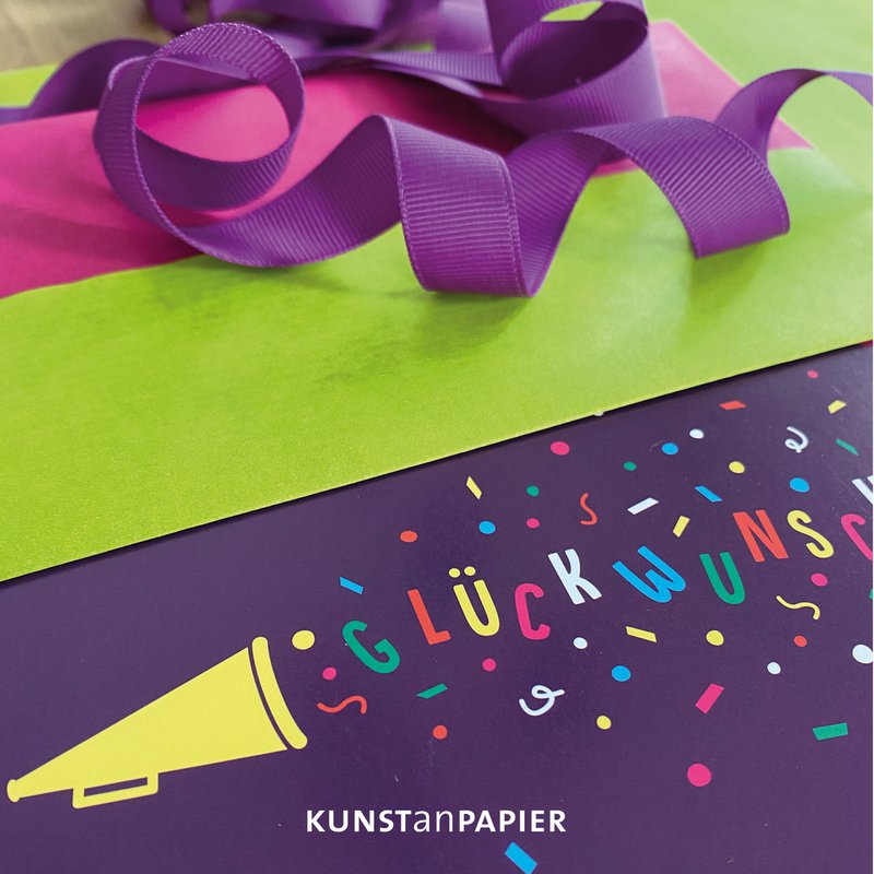 Postkarte Konfetti Edda