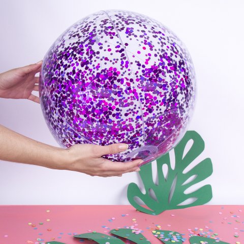 GLITTER BEACH BALL HF