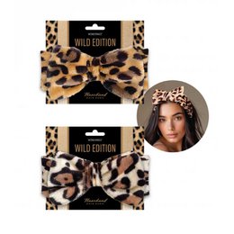 Wild Edition Soft Hair Band With Leopard Bow