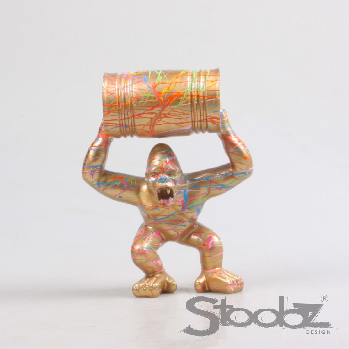 Gorille m / olivat stoobz 4 cul z / w / z / g pulvérisation 21 cm