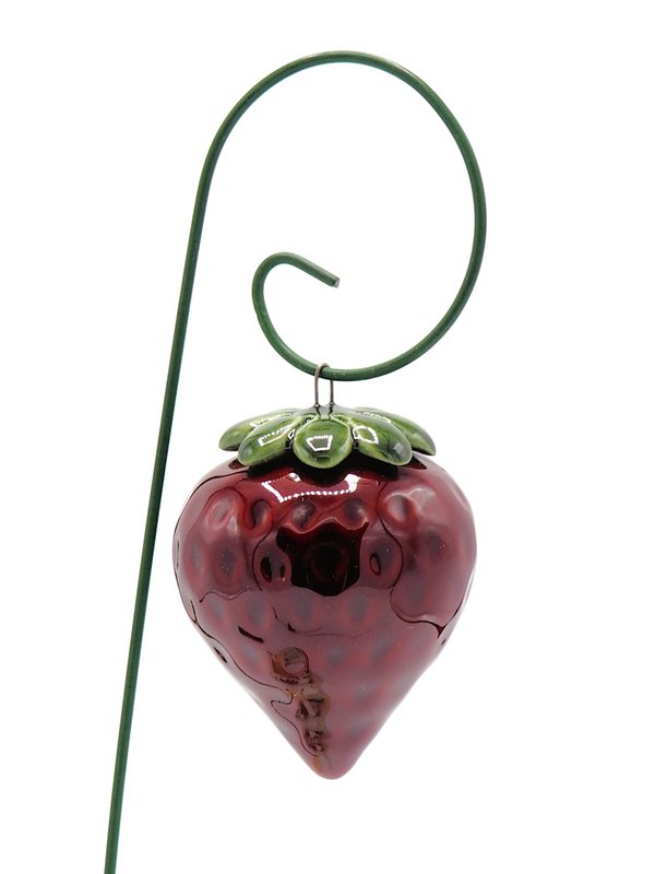 Ceramiczny patyczek do roślin truskawka 5 cm