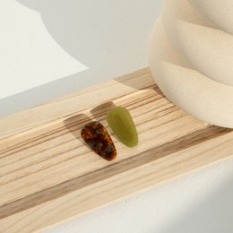 PACK OF 2 GREEN AND BROWN CLIPS HF