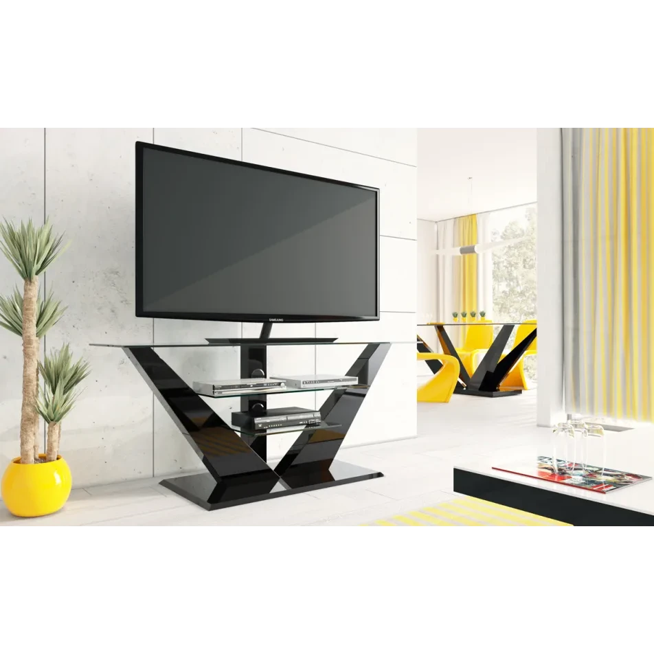 Muebles de TV Rosse Black Transparent Black