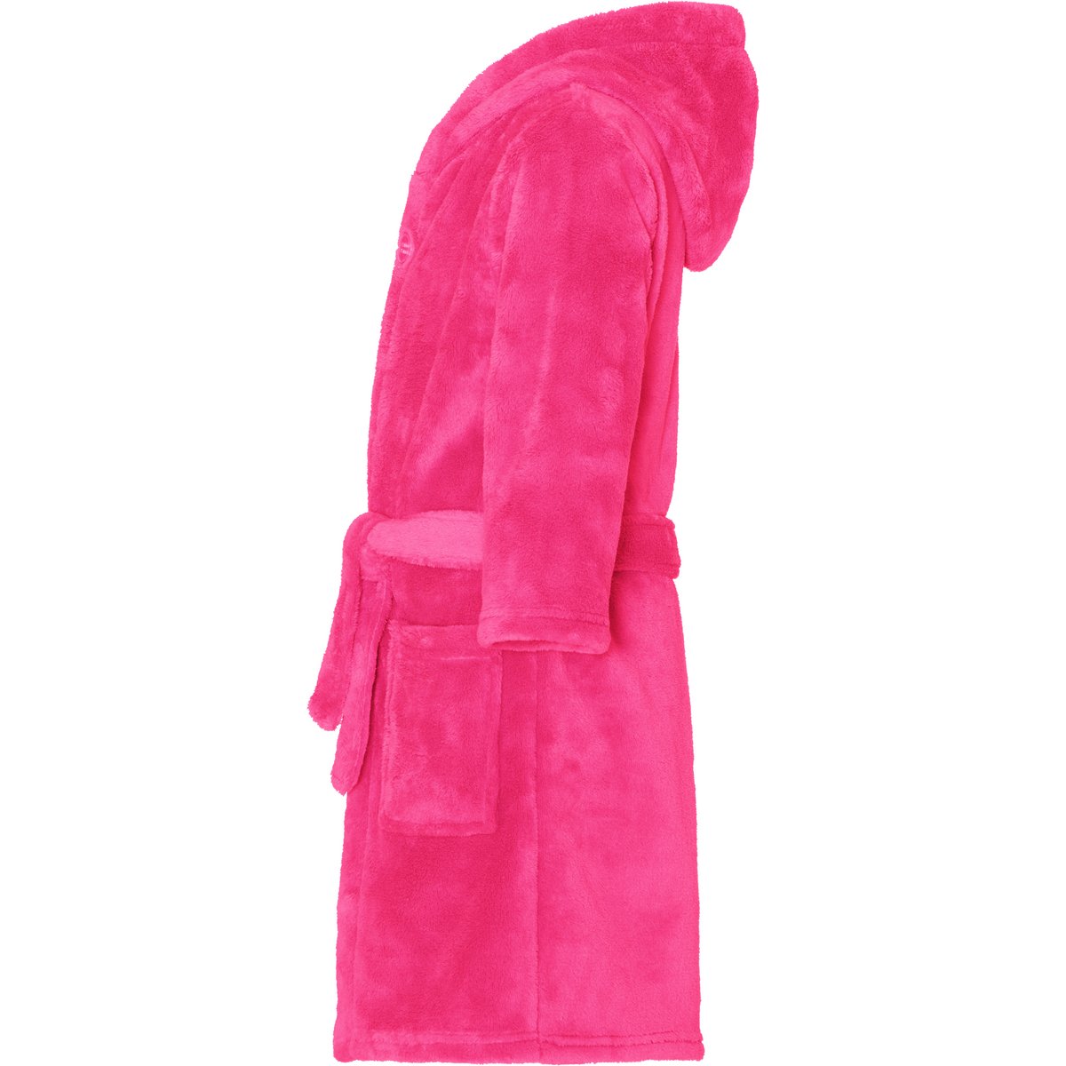 Peignoir polaire uni - rose