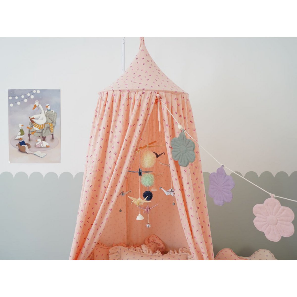 “Pastel colors” Origami Nursery Mobile