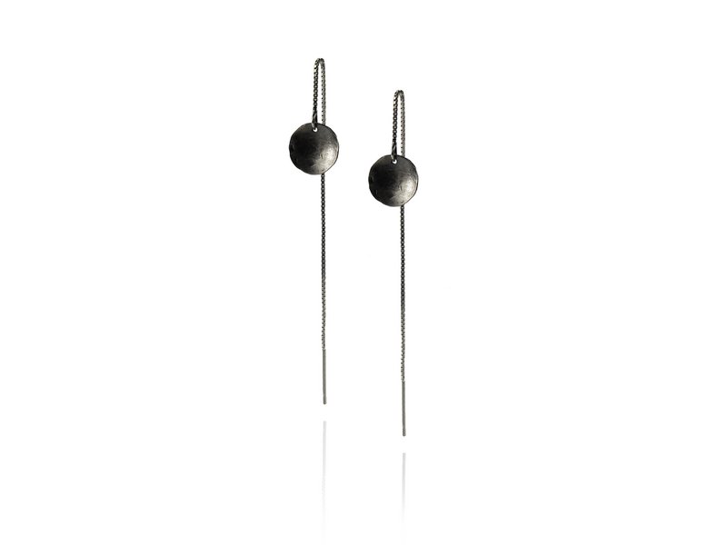 MATERIKA chain earrings round