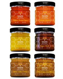 Raw Honey and Bee Pollen Gift Box Pack - mini 50gx6