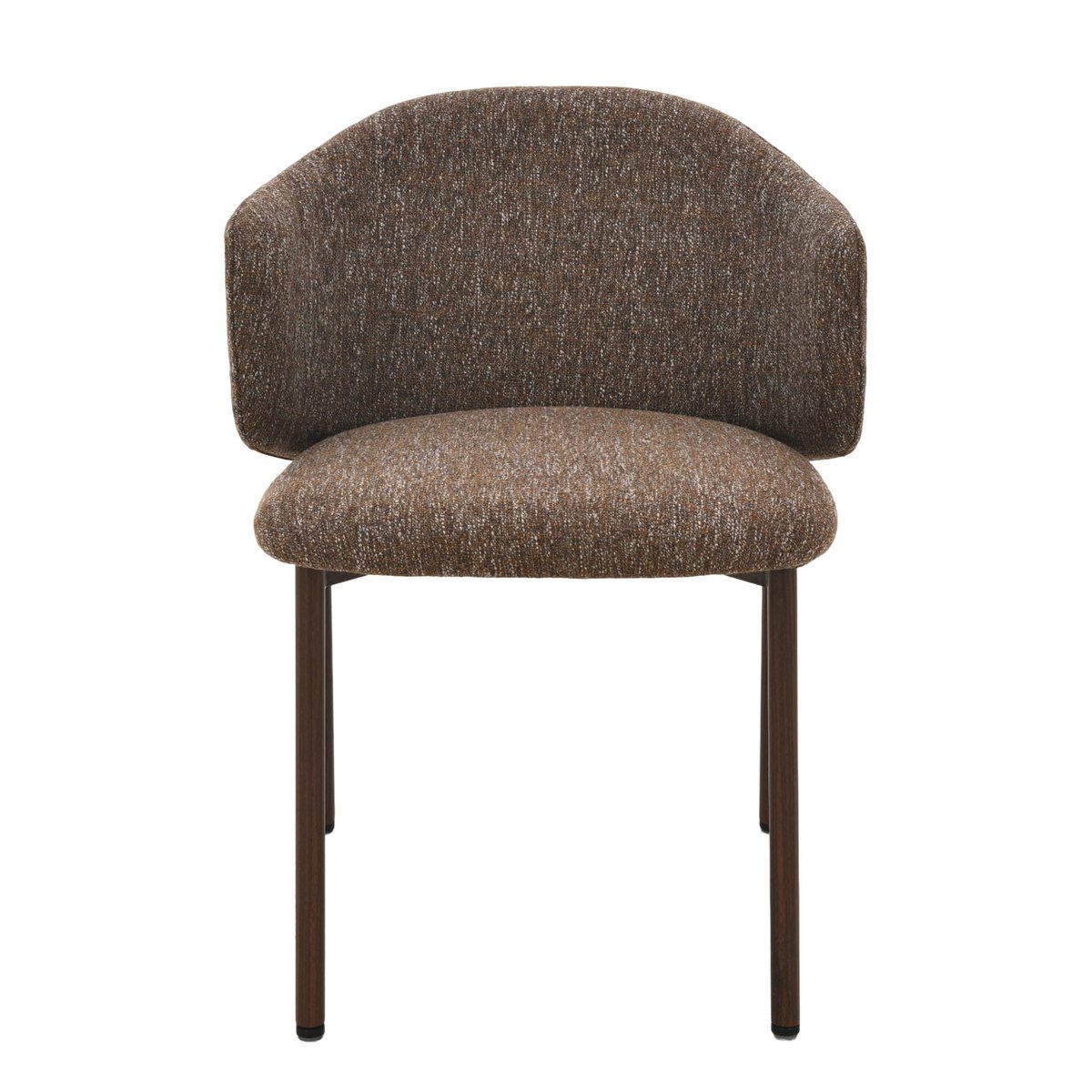 Jenna Dining Chair - Brown - Walnut Legs
