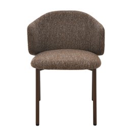 Jenna Dining Chair - Brown - Walnut Legs