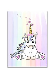 Unicorn Poster A3 – Rainbow and Pastel