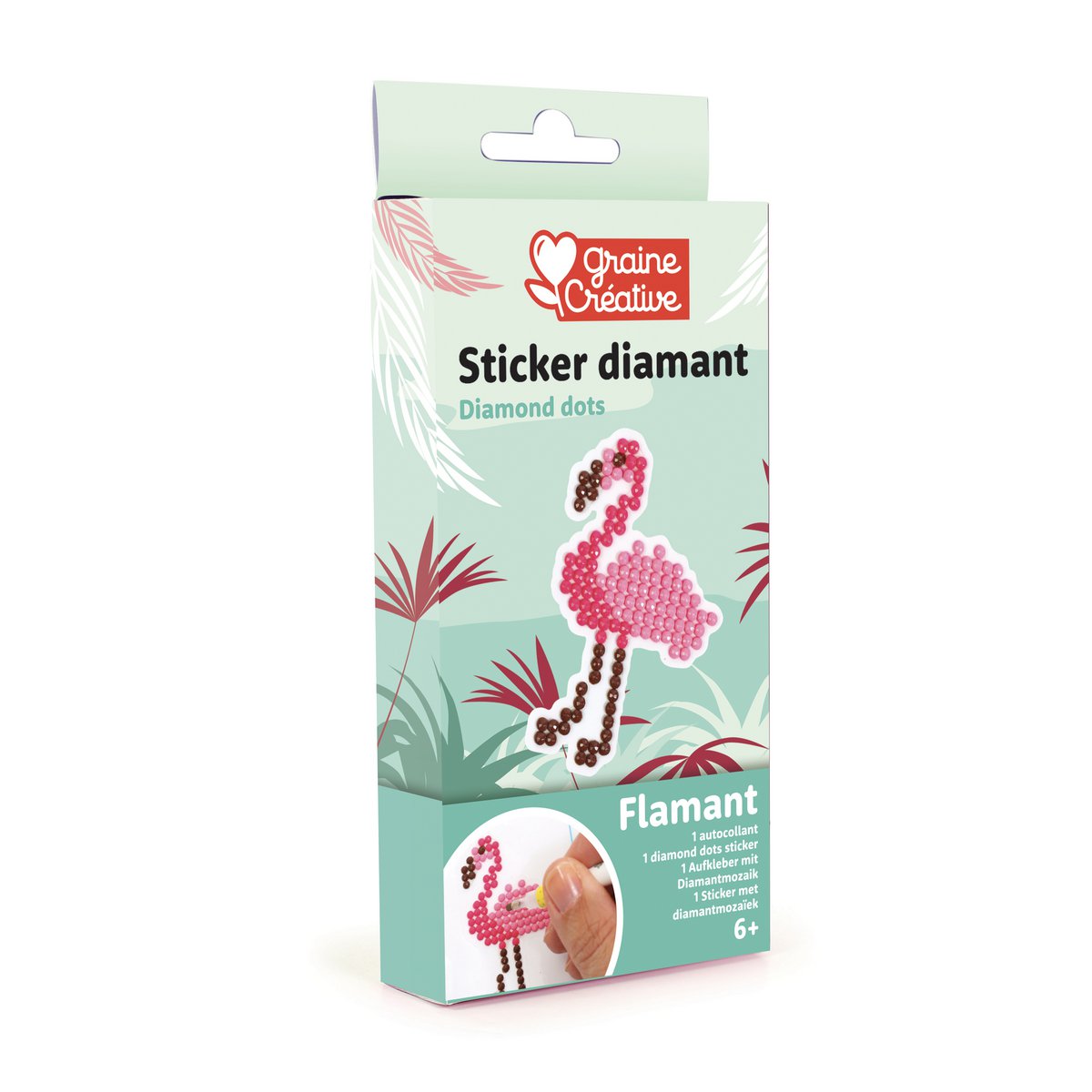 KIT DIAMOND MOSAIC. STICKER  FLAMINGO