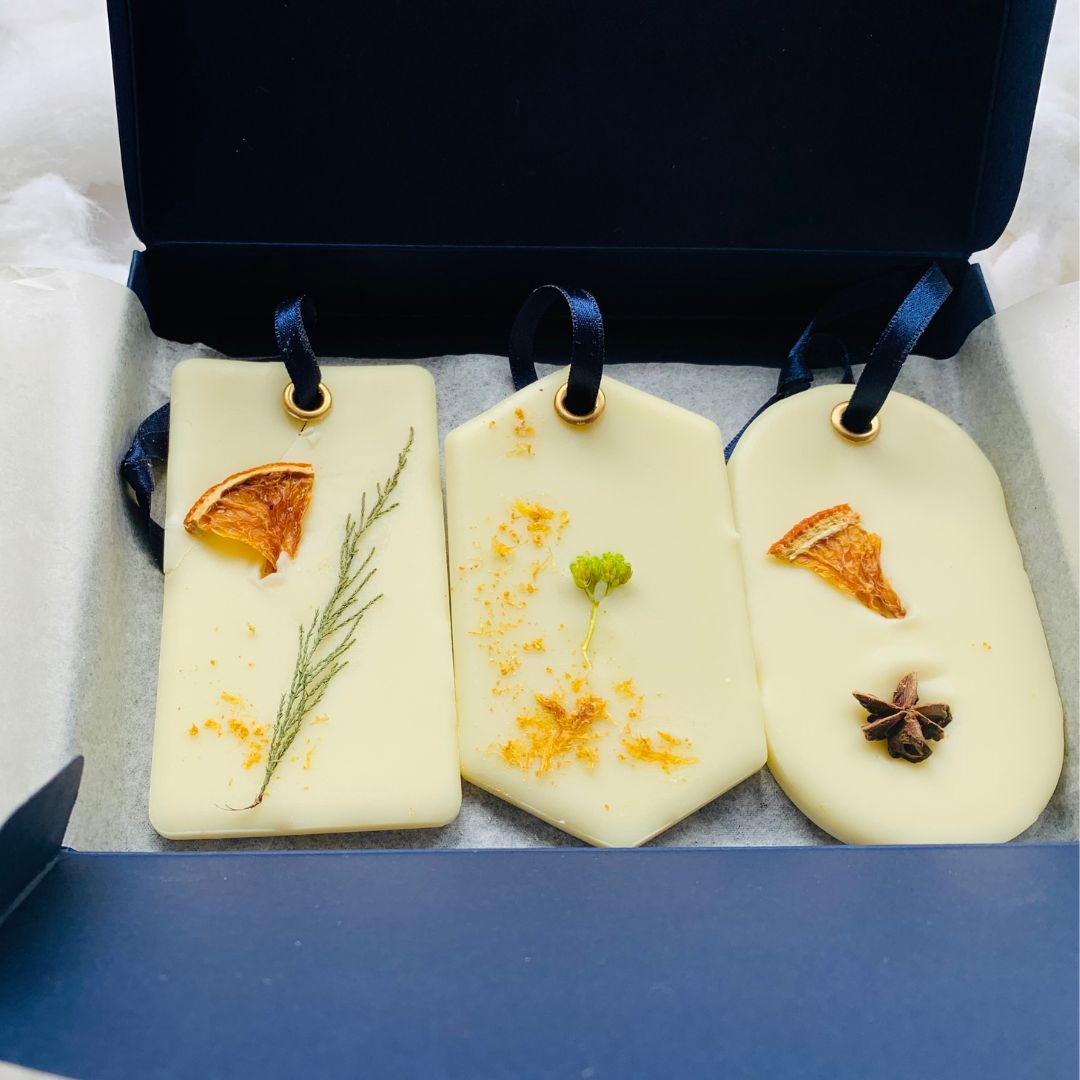 Æske med 3 solide hjemmedufte Citrus Zest