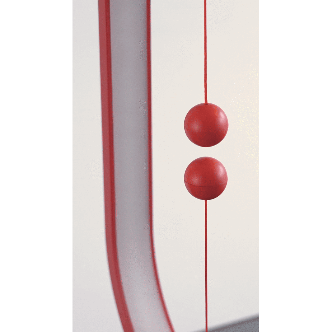 Lampada HENG Balance Ellipse (bianco, rosso, nero)