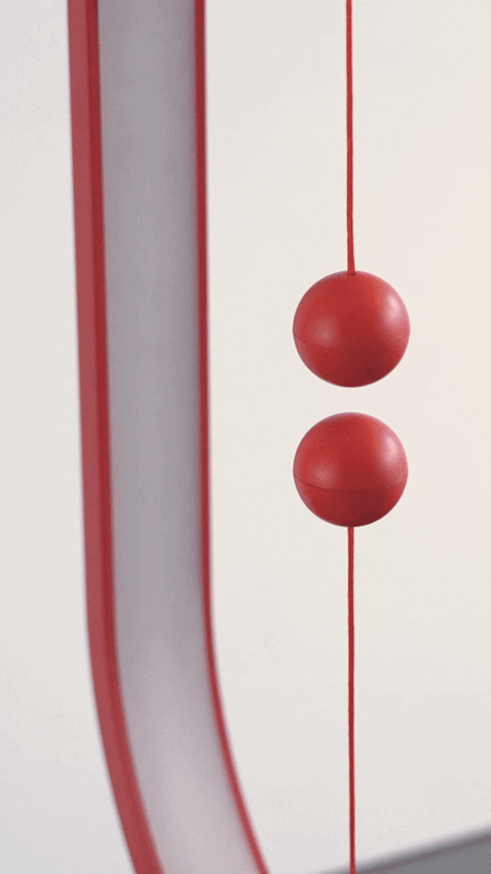 Lampada HENG Balance Ellipse (bianco, rosso, nero)