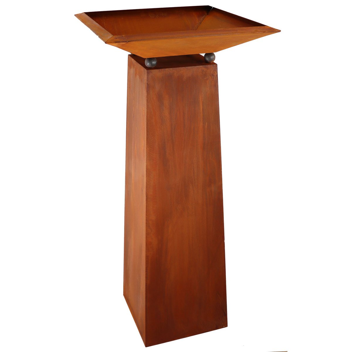 Vintage Deko Pflanzsäule 70 cm mit verschiedenen Schalen | Gartendeko Rost