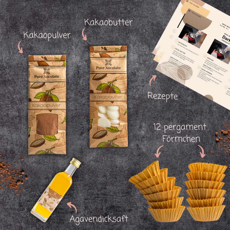 Sæt med jordnøddesmørkopper (med toppings)