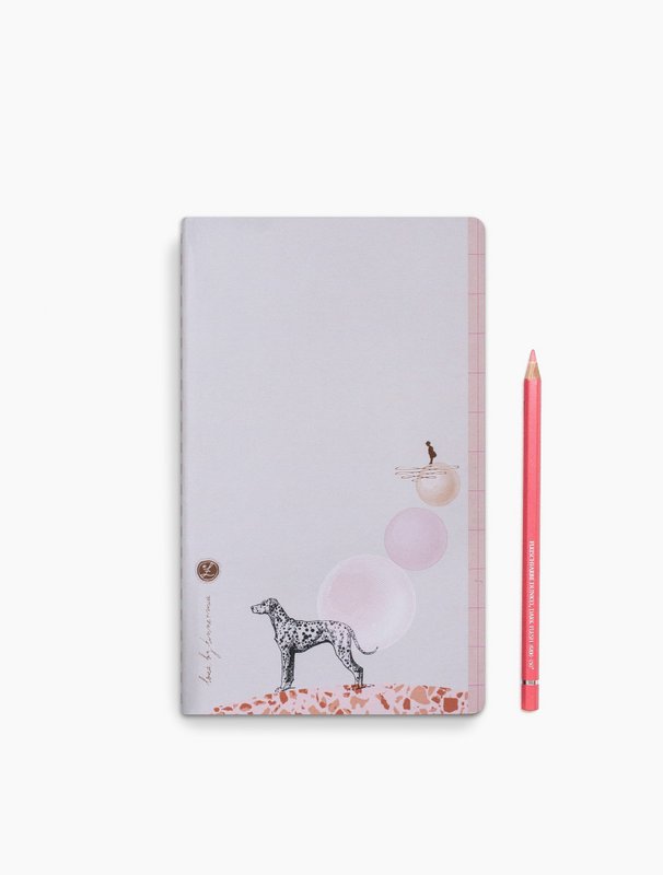 Dot grid notebook Loua - Dalmi Dog - FSC Mix Credit