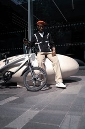 The Cruzaa Pedal-assist Bluetooth Electric Bike Carbon Black