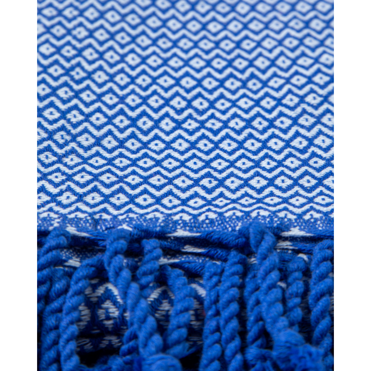 Asciugamano Spa Hammam in cotone SAMOS – Senza sabbia – Blu/Azzurro - 180x100 cm
