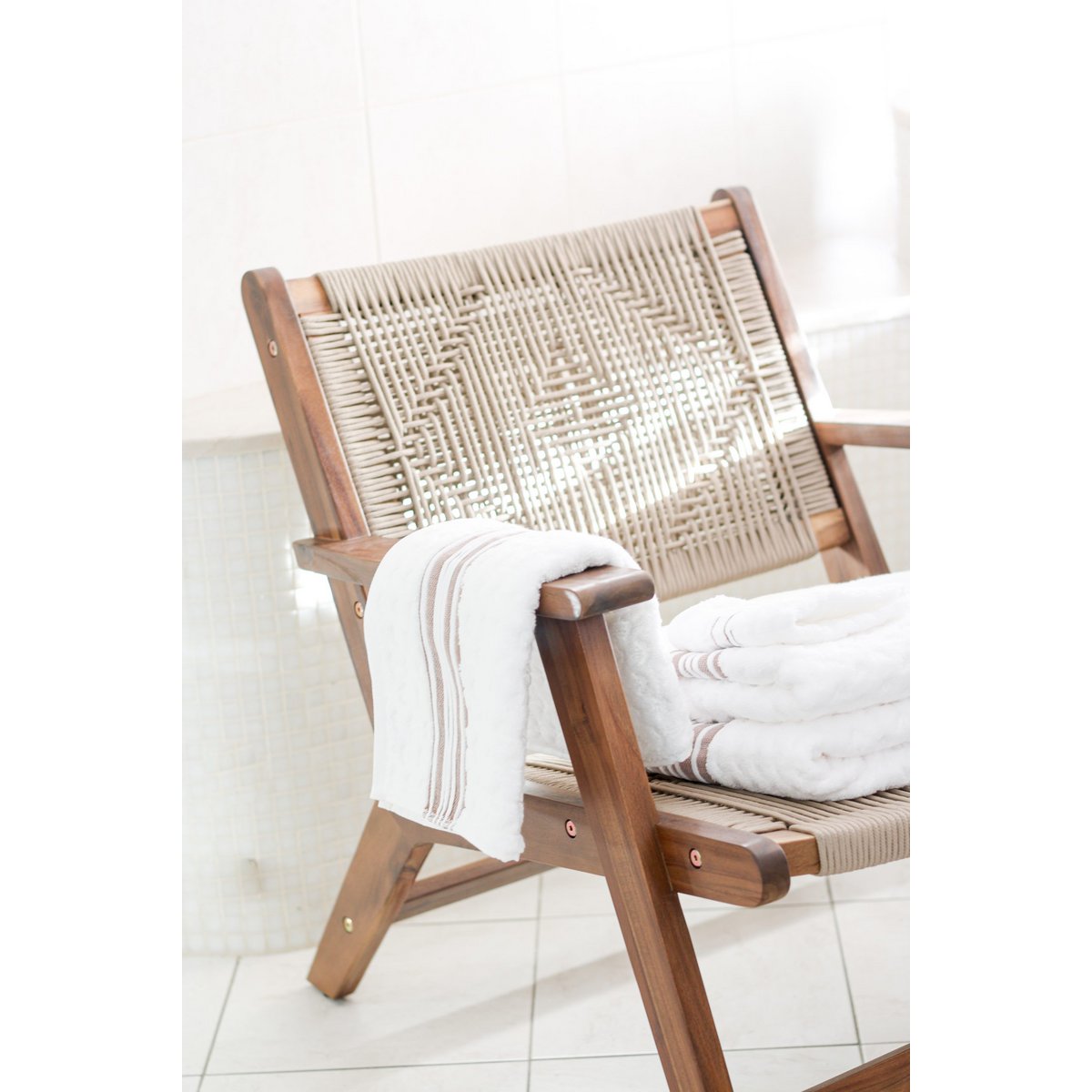 Bear White Towel Set