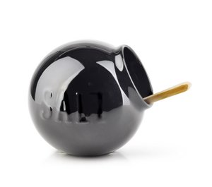 MODERN LIFE Schwarze Salzschale 10,3xh9,3cm