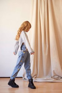 Meisjesjeans met hartjesdetail Denim