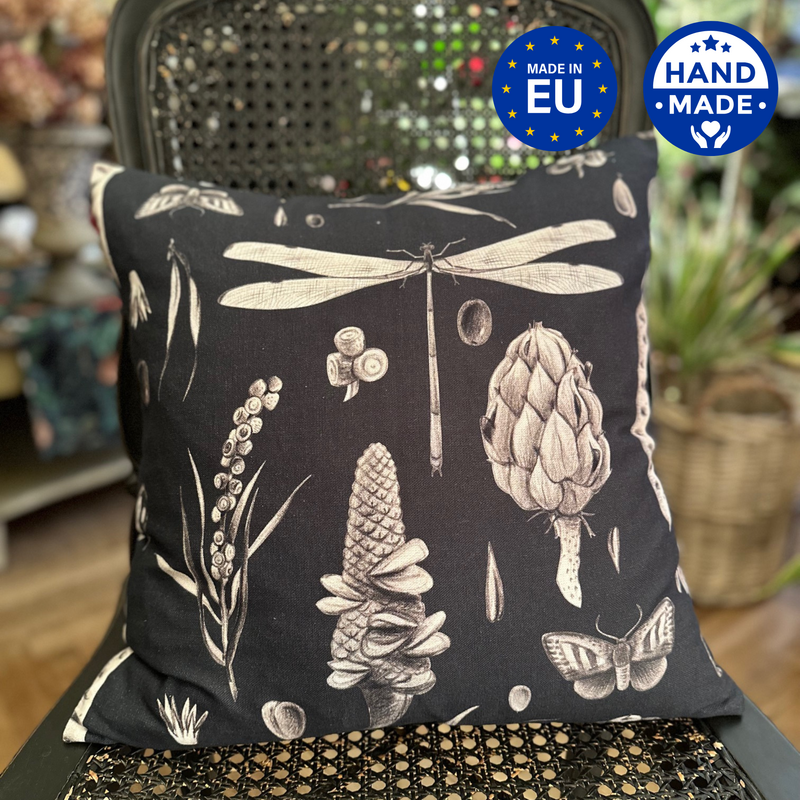 Pillowcase 45x45cm, 100% cotton | Seeds carbon