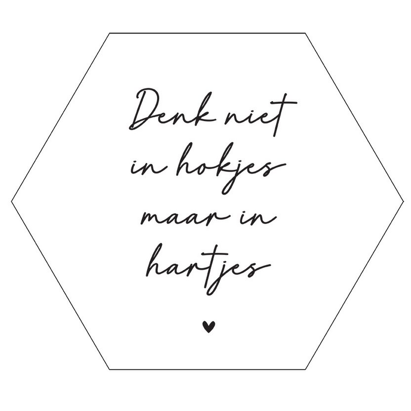 Wall hexagon boxes hearts white