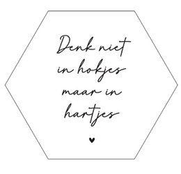 Wall hexagon boxes hearts white
