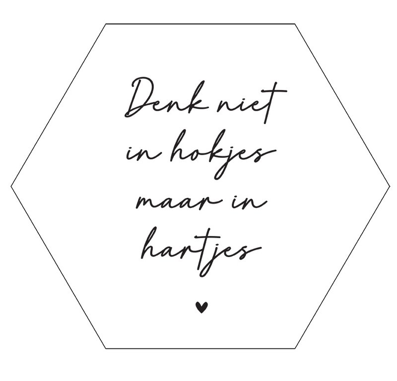 Wall hexagon boxes hearts white