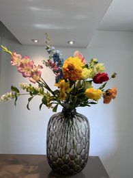 Flores de seda con jarrón: Tamaño YF-1844: 11*44 Alto