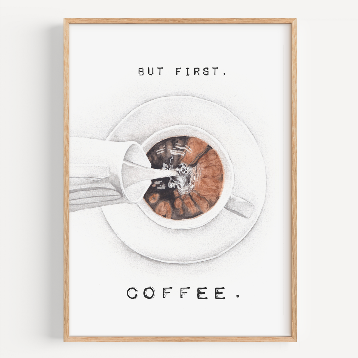 Fine Art Print - Maar eerst koffie